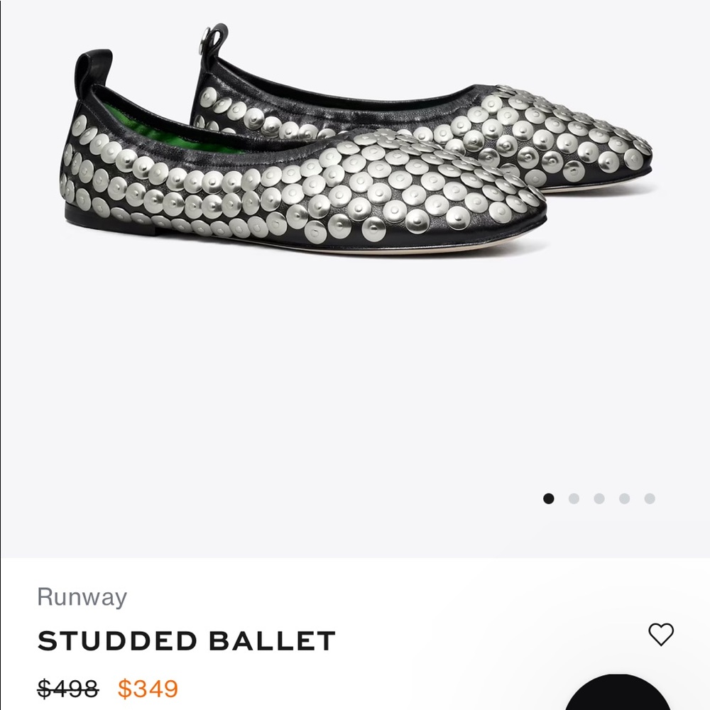Tory Burch Runway Studded Ballet Flats